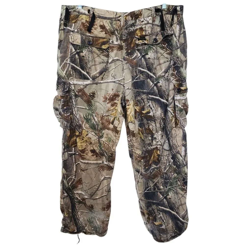 Walls Realtree AP Camo Cargo Pants Mens XL Regular Hunting Fishing 100% Cotton